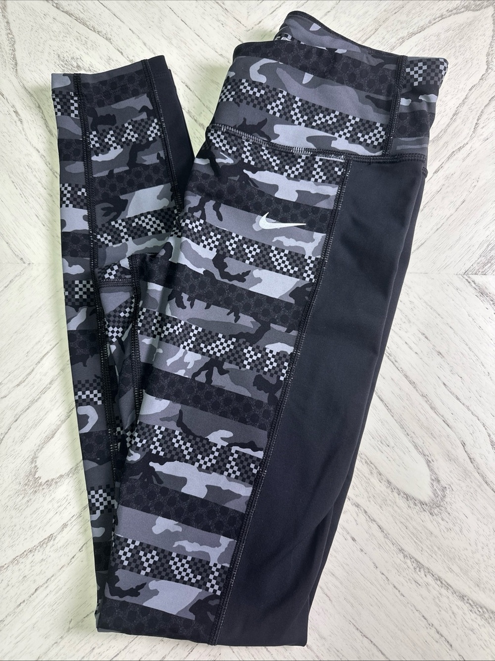 Nike Women’s Black & Gray Camo Performance Leggings